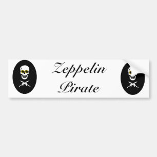 Zeppelin Pirate Bumper Sticker
