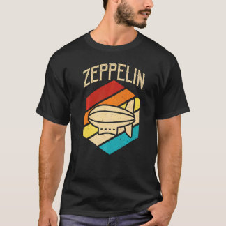 Zeppelin Retro Vintage Sunset 70s 80s Distressed D T-Shirt