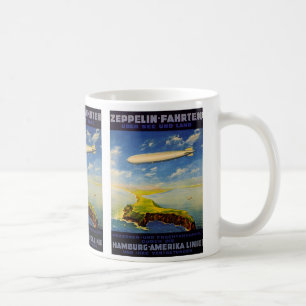Zeppelin Trips ~ Over Sea and Land Coffee Mug