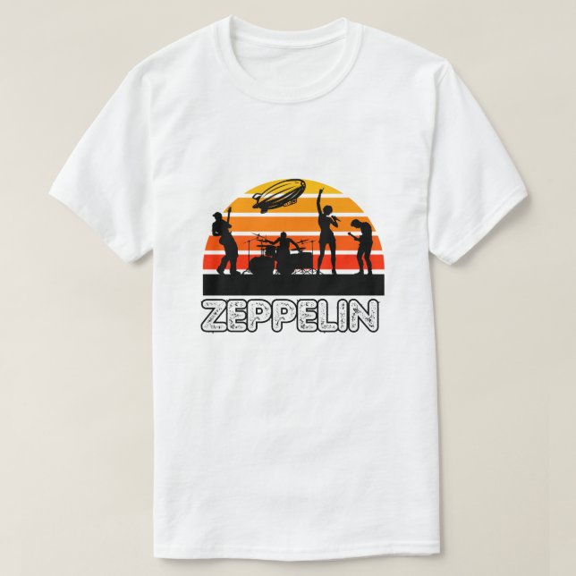 Zeppelin Vintage Sunset T-Shirt (Design Front)