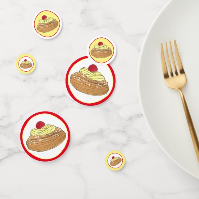 Zeppole Italian Fried Dough Pastry Bakery Food Confetti (Group)