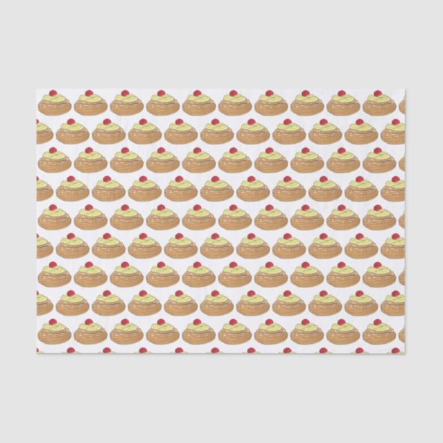 ZEPPOLE Italian Fried Dough Pastry Bakery Foodie Tissue Paper (Front)