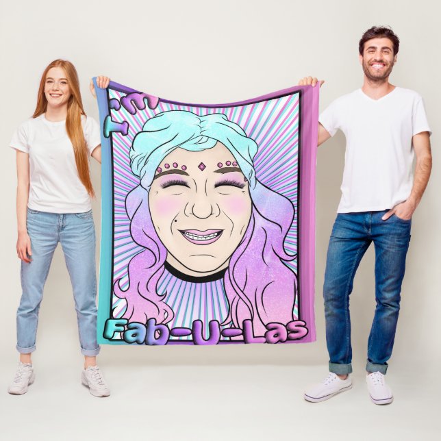 Zer0's Fab-U-Las Fleece Blanket, Medium Blanket (In Situ)