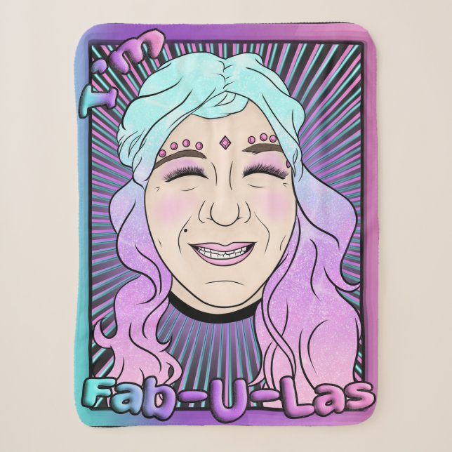 Zer0's Fab-U-Las Small Sherpa Blanket (Front)