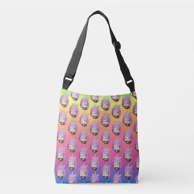 Zer0's Magical Fluffin Unicorn All-Over-Print Tote (Front)