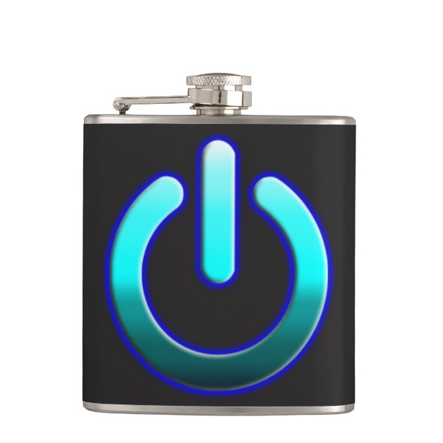 Zer0's Power Vinyl Wrapped Flask (Front)