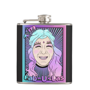 Zer0'sFab-U-Las Vinyl Wrapped Flask