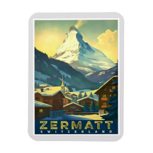 Zermatt - Capture the Majestic Matterhorn Magnet