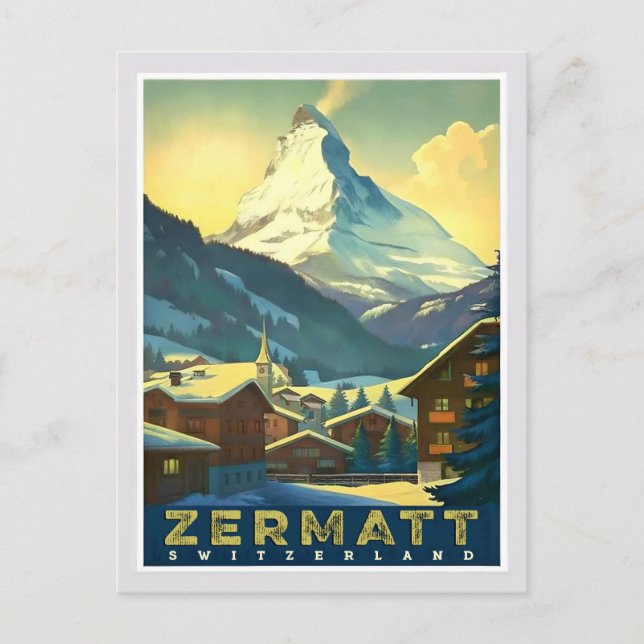 Zermatt - Capture the Majestic Matterhorn Postcard (Front)
