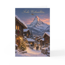 Zermatt Matterhorn Frohe Weihnachten