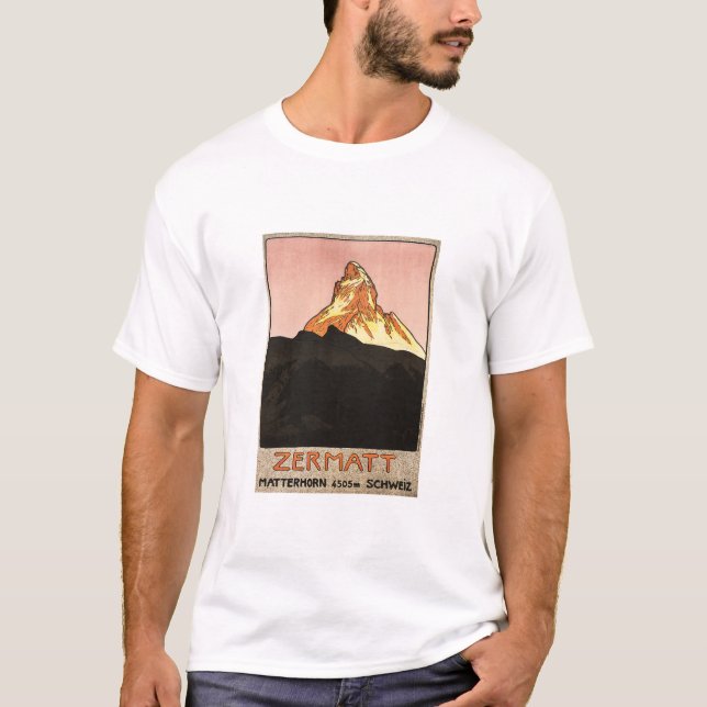 ZERMATT Matterhorn Switzerland Ski Hiking Holidays T-Shirt (Front)