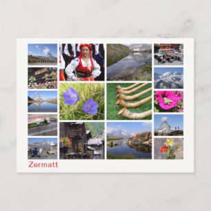 Zermatt multi-image postcard