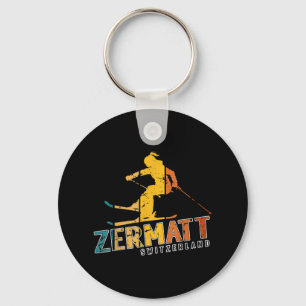Zermatt Swiss Alps Alpine Skiing Switzerland Mount Key Ring