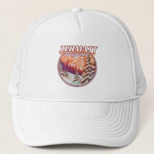 Zermatt switzerland logo trucker hat