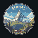 Zermatt Switzerland Matterhorn Magnet<br><div class="desc">Zermatt is a car-free village nestled in the Swiss Alps, renowned for its breathtaking views of the iconic Matterhorn, a pyramid-shaped mountain. Here's a glimpse into what makes Zermatt special: Stunning Scenery: The village is surrounded by dramatic mountain peaks, glaciers, and lush green meadows. The Matterhorn, with its distinctive shape,...</div>