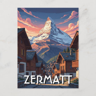 Zermatt Switzerland Matterhorn Postcard