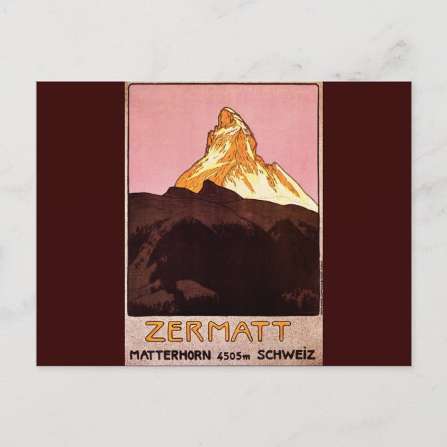 Zermatt Switzerland Postcard (Front)