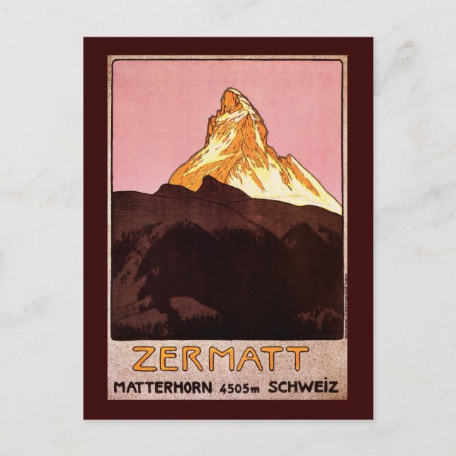 Zermatt Switzerland Postcard (Front)