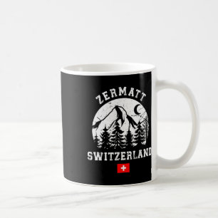 Zermatt Switzerland Ski Resort Alps Alpine Skiing Coffee Mug