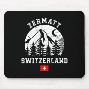 Zermatt Switzerland Ski Resort Alps Alpine Skiing  Mouse Mat