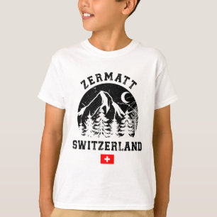 Zermatt Switzerland Ski Resort Alps Alpine Skiing T-Shirt