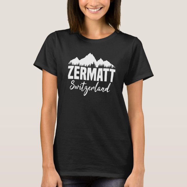 Zermatt Switzerland T-Shirt (Front)