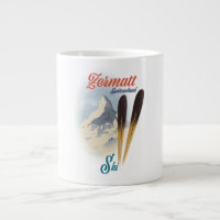 Zermatt Switzerland vintage ski poster