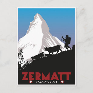 Zermatt,Valais,Suisse, Postcard
