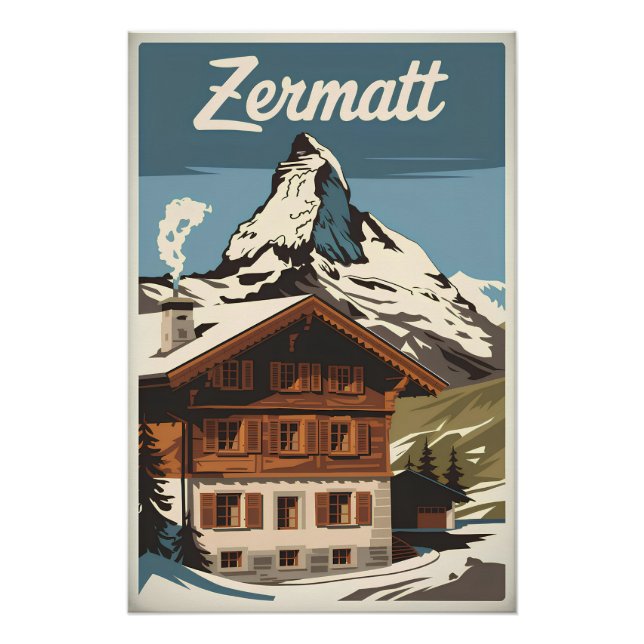 Zermatt vintage poster (Front)