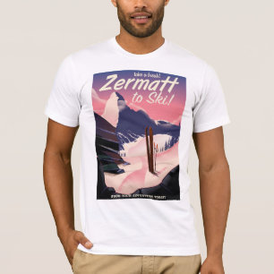 Zermatt vintage travel poster T-Shirt