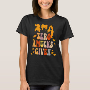 Zero Amucks Given Amuck With Bat Halloween Witch 1 T-Shirt
