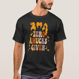 Zero Amucks Given Amuck With Bat Halloween Witch T-Shirt