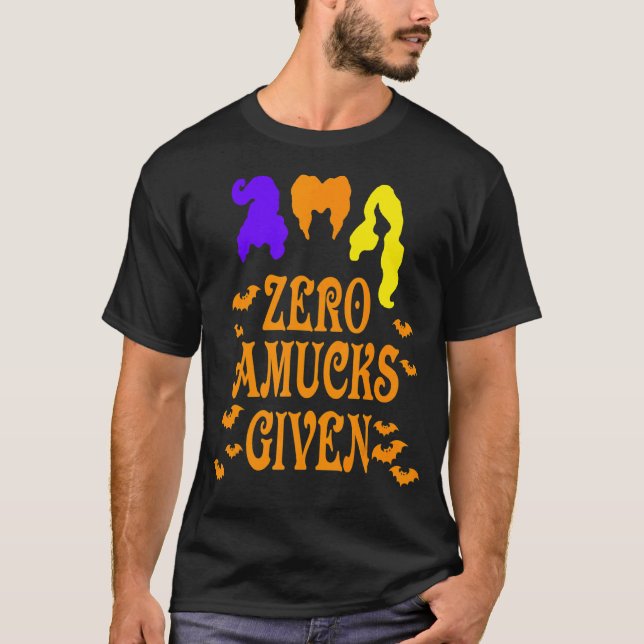 Zero Amucks Given Bat For Witch Halloween T-Shirt (Front)