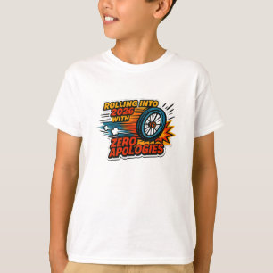 “Zero Apologies” Rolling Into 2026 Wheelchair T-Shirt