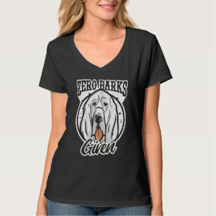 Zero Barks Given  Dog Animal Basset Hound Quote Pu T-Shirt