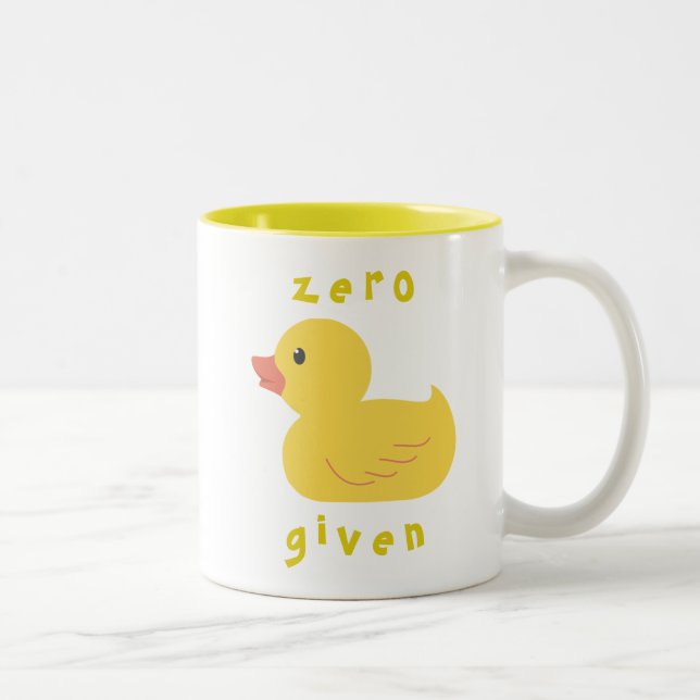 Zero Ducks Given Two-Tone Coffee Mug (Right)