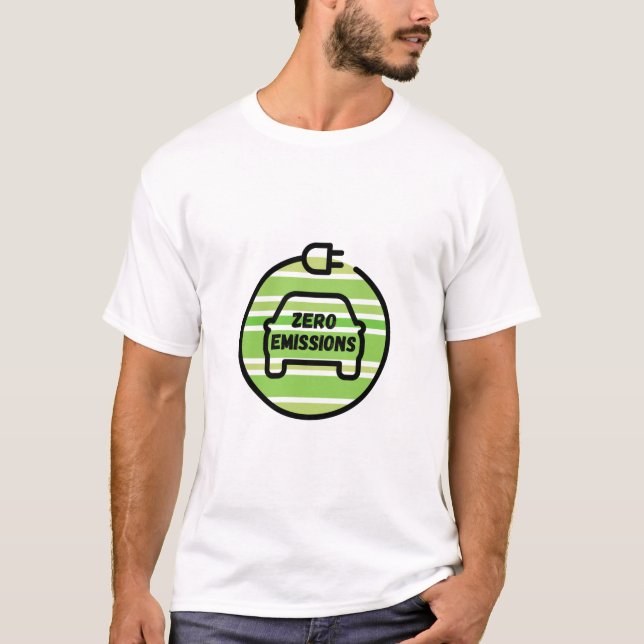 Zero Emissions Battery Charged Fully Electric T-Shirt (Front)