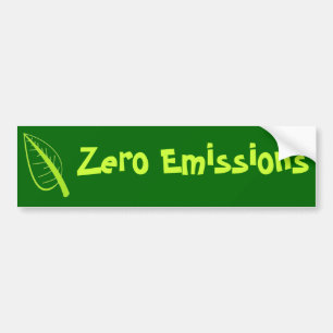 Zero Emissions Bumper Sticker