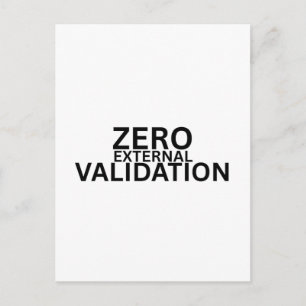 Zero External Validation Professional Postcard