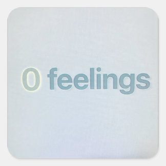 Zero Feelings Simple Tech Meme Sticker AI Humour