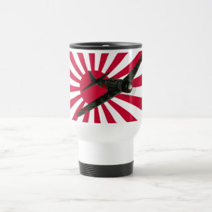 Zero Fighter Aircraft Travel Mug
