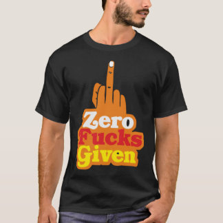 Zero Fks Given Bollywood  Sarcastic T-Shirt