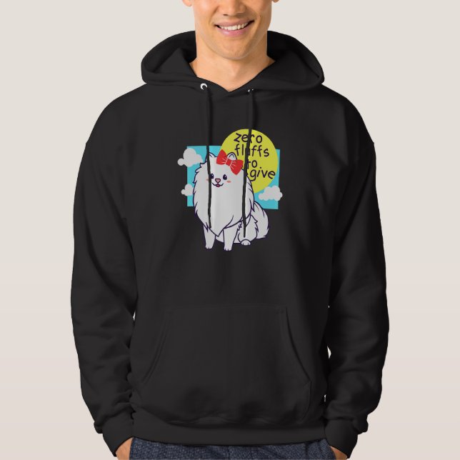 Zero Fluffs To Give - Pomeranian Cute Hoodie (Front)