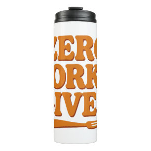 Zero Forks Given Funny Retro Travel Mug