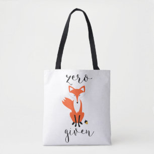 Zero Fox Given and Polka Dots Tote Bag