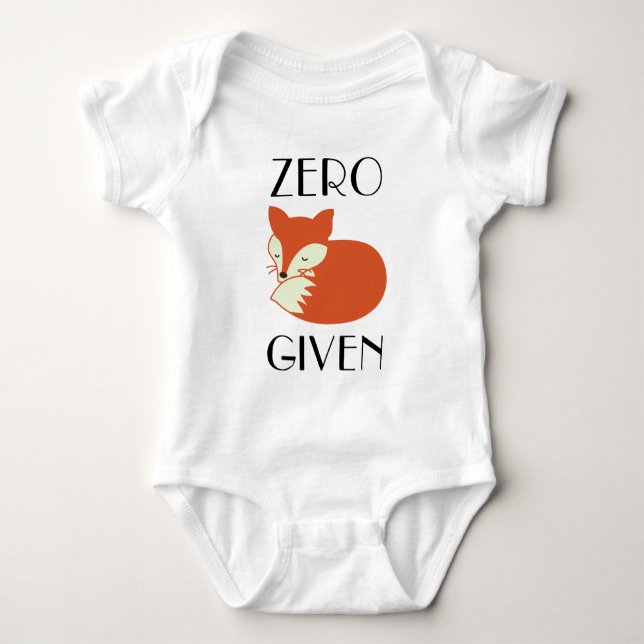 Zero Fox Given Baby Bodysuit (Front)