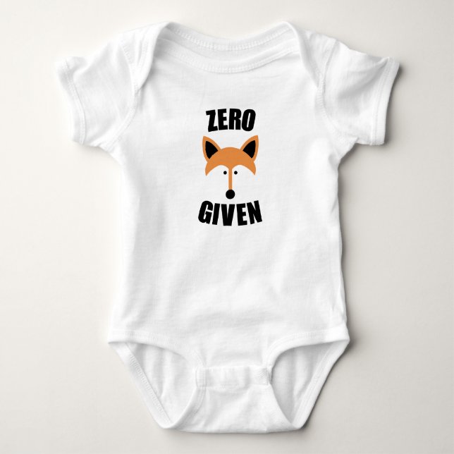 Zero Fox Given Baby Bodysuit (Front)