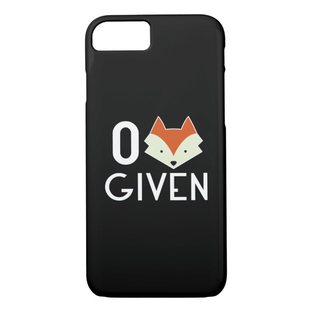 Zero Fox Given Case-Mate iPhone Case (Back)