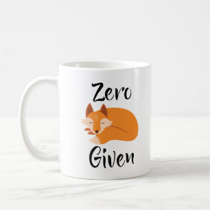 Zero Fox Given coffee mug
