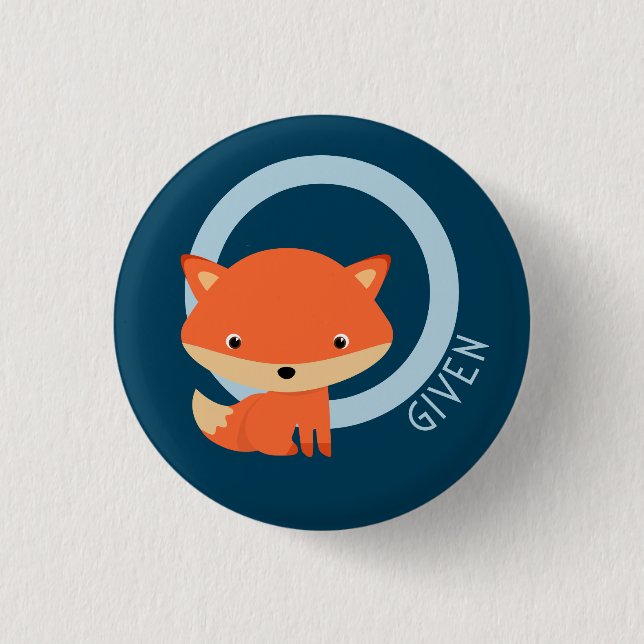 Zero Fox Given - cute sarcastic red fox 3 Cm Round Badge (Front)